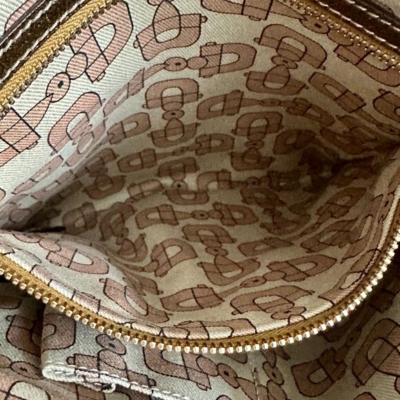 Gucci GG Canvas Sherry Line Shoulder Bag Gold/Pink/Beige - Picture 12 of 16